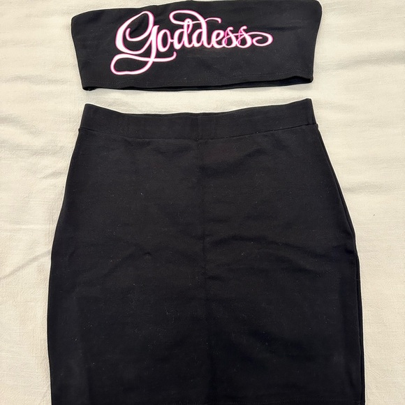 Feeling A Goddess Skirt Set Black - L - Picture 2 of 2